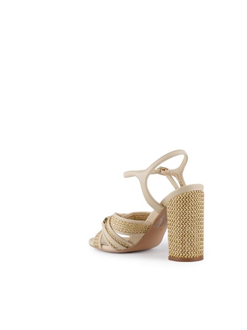 Sandalo alto in rafia Sabbia TWINSET | 251TGT02400497