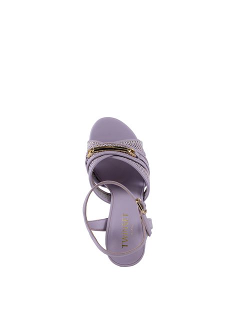 Sandalo alto in rafia Lilla TWINSET | 251TGT02400703
