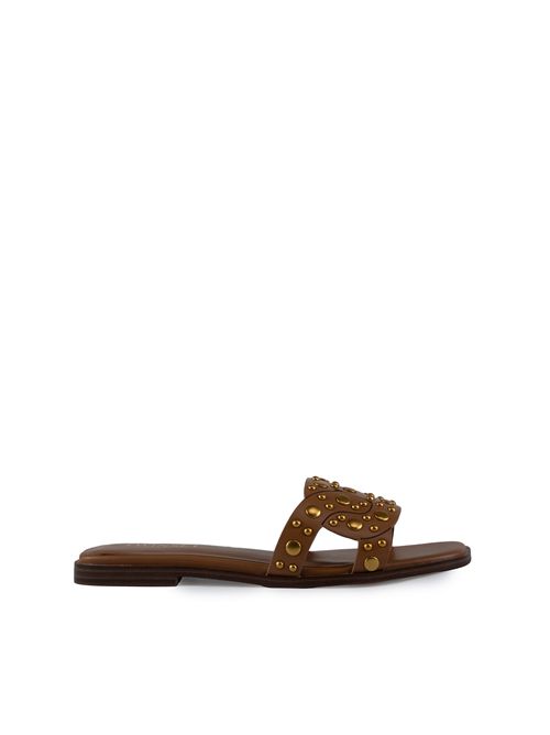 Sandalo in pelle con borchie TWINSET | 251TGT07200057