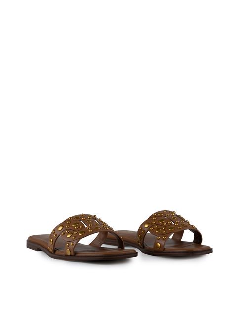 Sandalo in pelle con borchie TWINSET | 251TGT07200057