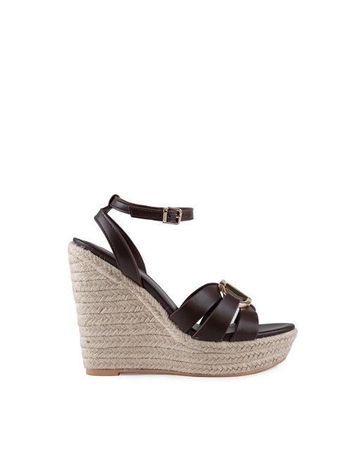 Sandali con zeppa in corda e pelle TWINSET | 251TGT09210780