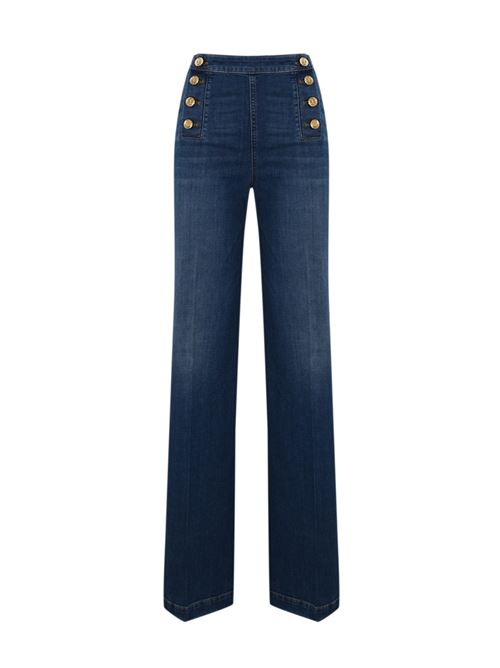 Jeans flare con bottoni decor TWINSET | 251TP257401611