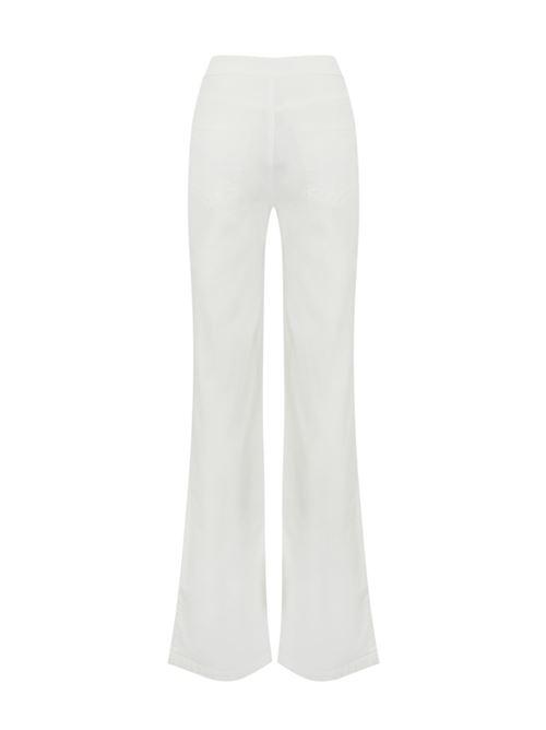 Pantalone wide leg in denim bianco TWINSET | 251TP259000282