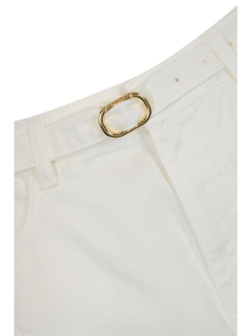 Pantalone wide leg in bull di cotone TWINSET | 251TP259100282