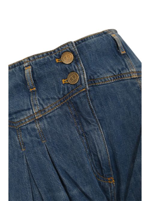 Jeans wide leg con pieghe TWINSET | 251TP261101611