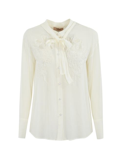 Camicia in georgette con fiocco TWINSET | 251TP269000282