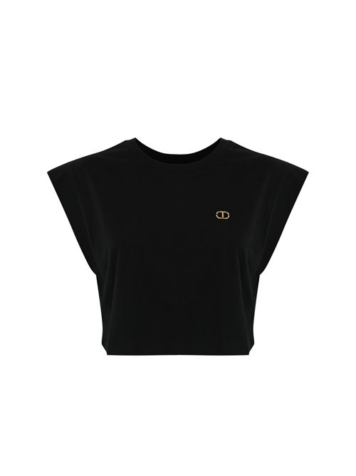 T-shirt cropped in cotone TWINSET | 251TT204300006