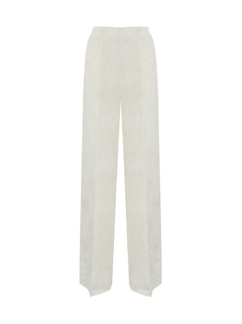 Pantalone palazzo in raso jacquard TWINSET | 251TT217200282