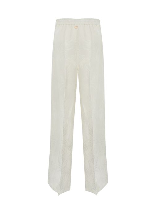 Pantalone palazzo in raso jacquard TWINSET | 251TT217200282
