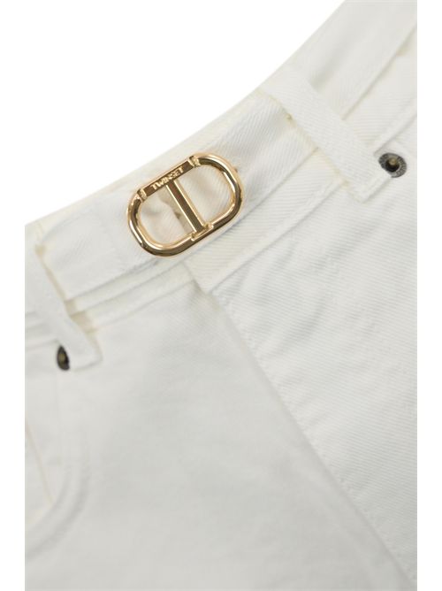 Shorts in bull con cintura Oval-T TWINSET | 251TT221101226