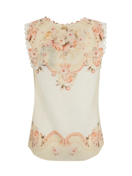 Top in lino con stampa TWINSET | 251TT244212527