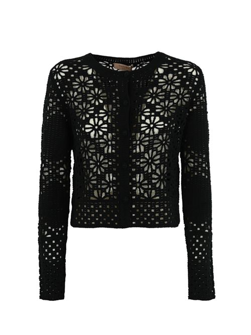 Giacca in maglia crochet a fiori TWINSET | 251TT320000006