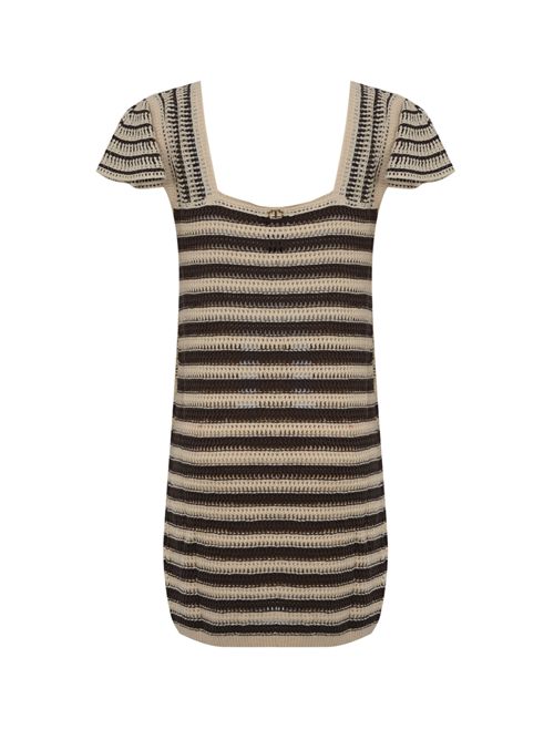 Abito in crochet bicolore TWINSET | 251TT335012520