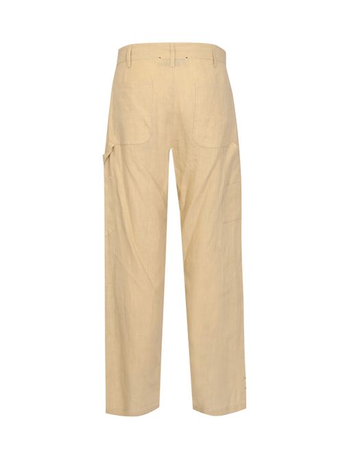Pantalone carpenter effetto lino Beige AMARANTO | B6AB000303M