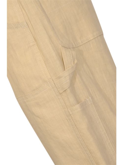 Pantalone carpenter effetto lino Beige AMARANTO | B6AB000303M