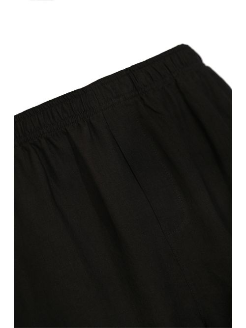 Bermuda effetto lino Nero AMARANTO | B6AB0039A99