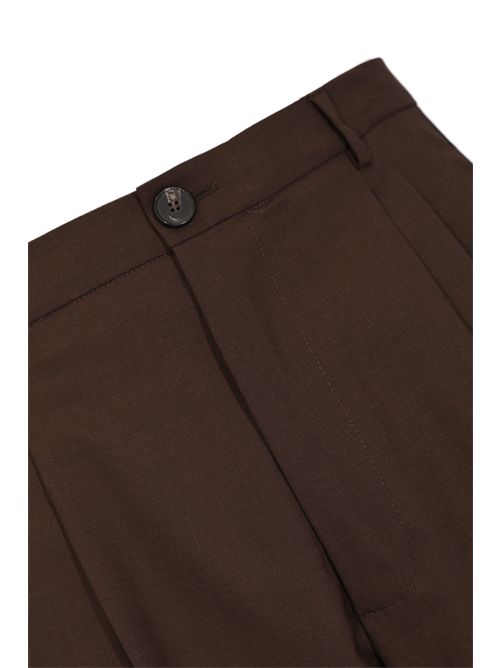 Pantalone con pinces Cioccolato AMARANTO | B6AB004166M