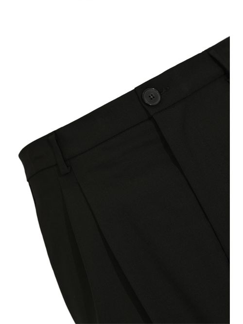 Pantalone con pinces Nero AMARANTO | B6AB0041A99