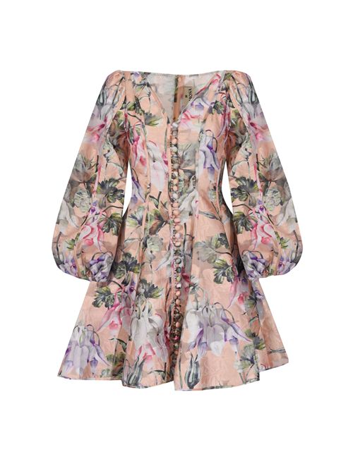 Abito effetto seta con stampa floreale AMOSA | A26SSAB37U.V.