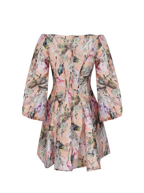 Abito effetto seta con stampa floreale AMOSA | A26SSAB37U.V.