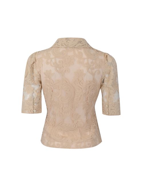 Camicia effetto blazer in pizzo di misto cotone AMOSA | A26SSCA21U.V.