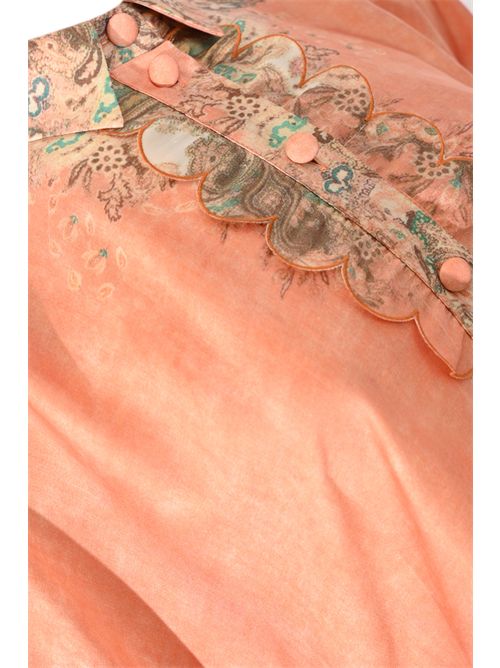 Camicia ampia in misto viscosa stampata AMOSA | A26SSCA28U.V.