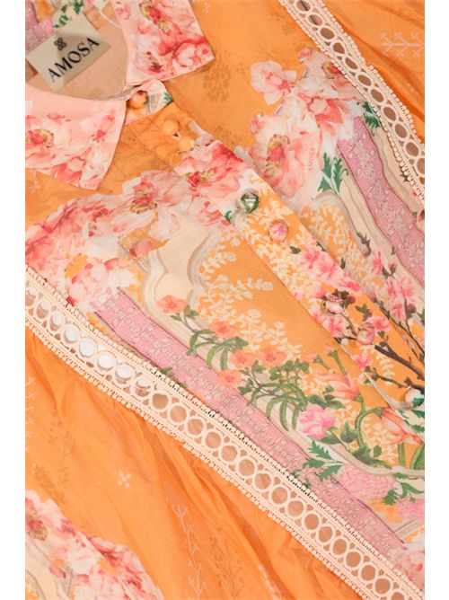 Camicia in lino con stampa AMOSA | A26SSCA30U.V.