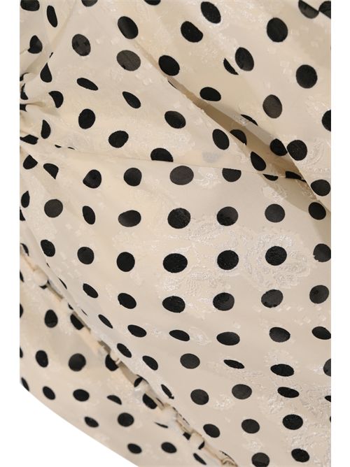Camicia a pois con ricami floreali AMOSA | A26SSCA35U.V.