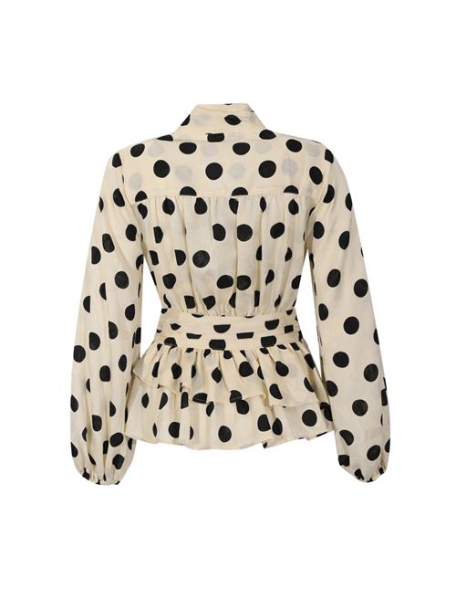 Camicia a pois in misto viscosa jacquard AMOSA | A26SSCA40U.V.