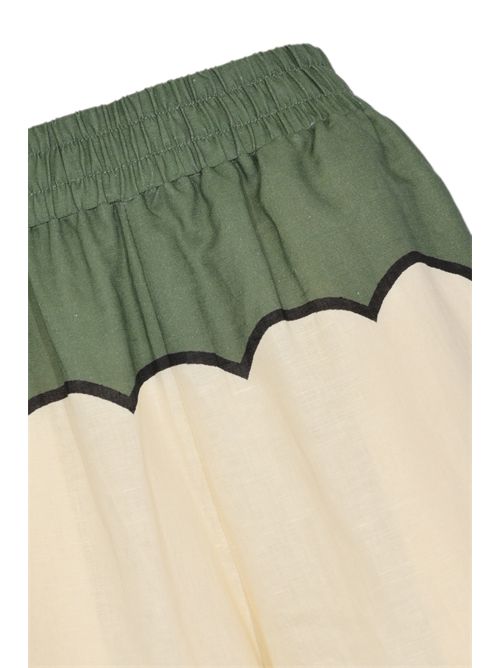 Pantalone in lino e cotone AMOSA | A26SSPA31VERDES