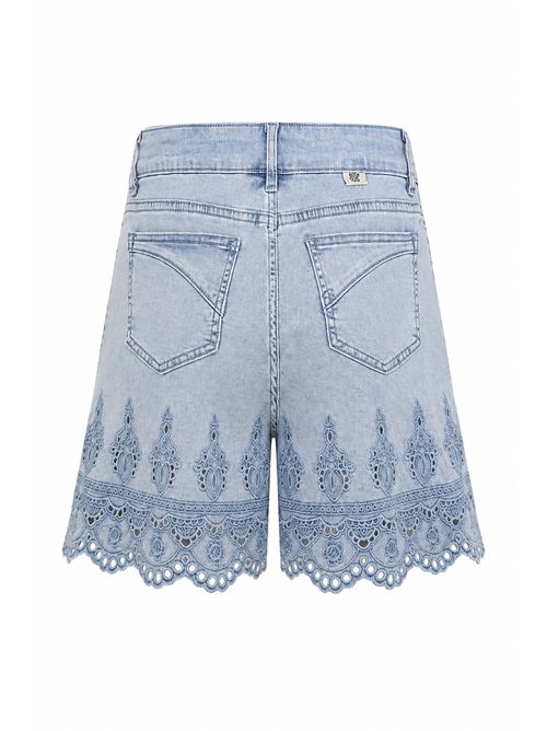 Bermuda in denim con ricamo AMOSA | A26SSPJ02U.V.