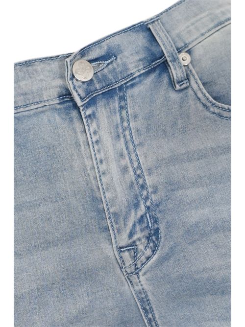 Jeans in denim con ricamo AMOSA | A26SSPJ06U.V.