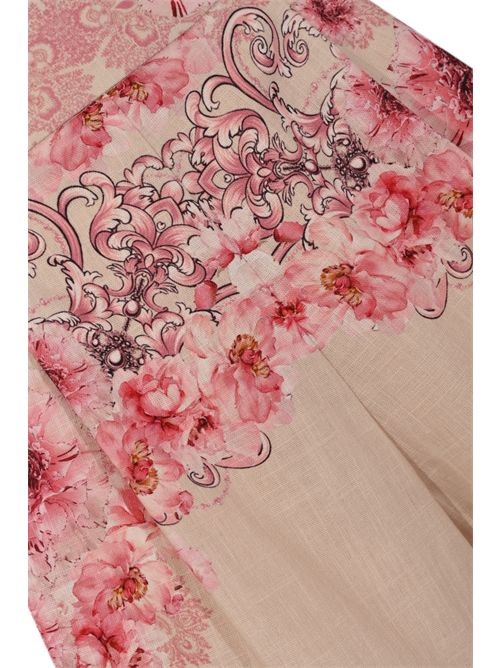 Shorts in misto lino e cotone con stampa floreale AMOSA | A26SSSH29U.V.