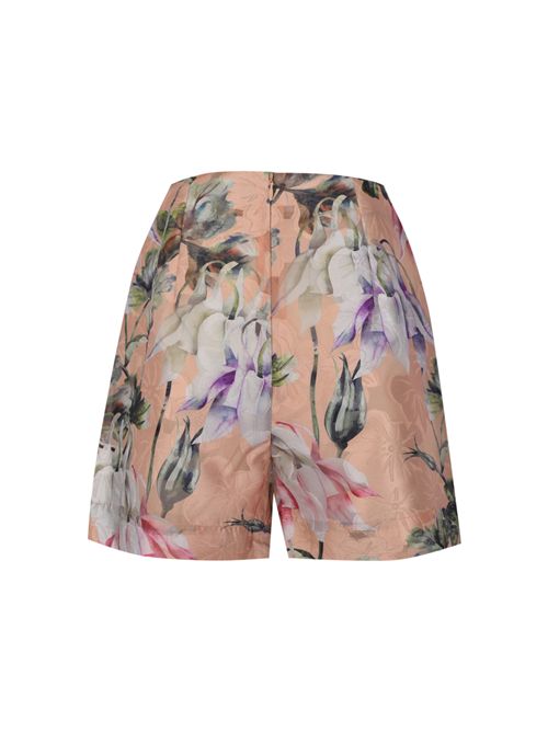 Shorts effetto seta con stampa floreale AMOSA | A26SSSH37U.V.