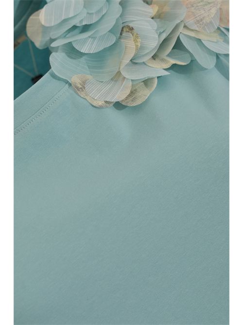 T-shirt in jersey di cotone con applicazioni floreali Tiffany AMOSA | A26SSTS77TIFFANY