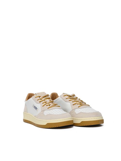 Sneakers Medalis Low in suede e pelle Sand e Wood AUTRY | AULMBW03