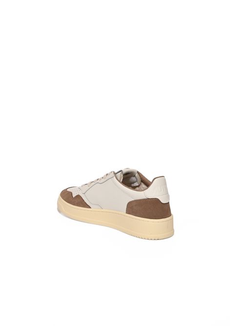 Sneakers Medalist Low in pelle e suede White/Antilope AUTRY | AULMFT02