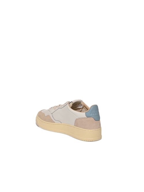 Sneakers Medalist Low in pelle e suede White/Forget Me Not AUTRY | AULMLS12