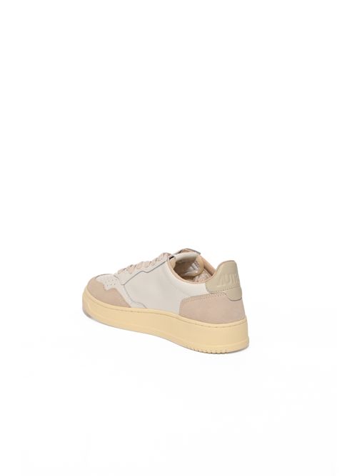 Sneakers Medalist Low in pelle e suede White/Pelican AUTRY | AULMLS14