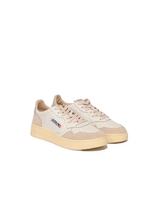 Sneakers Medalist Low in pelle e suede White/Pelican AUTRY | AULMLS14