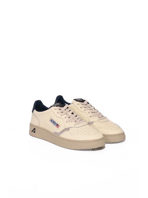 Sneakers Medalist Low in pelle e nabuk Blue/Periscope AUTRY | AULMNE12