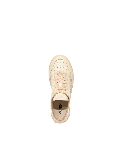 Sneakers Medalist Low in pelle e dettagli macramè AUTRY | AULWMJ01