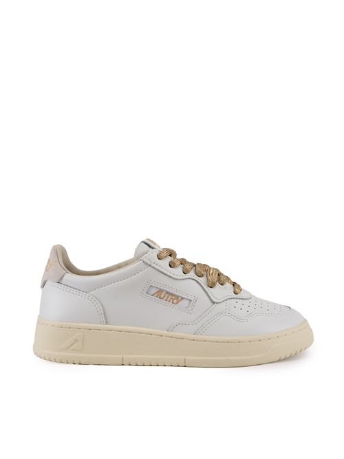 Sneakers Medalist Low in pelle e suede e lurex White AUTRY | AULWSW01