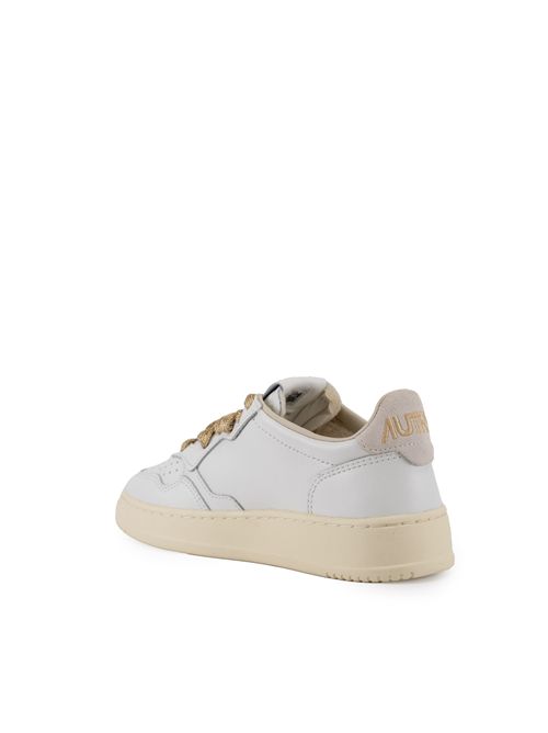 Sneakers Medalist Low in pelle e suede e lurex White AUTRY | AULWSW01