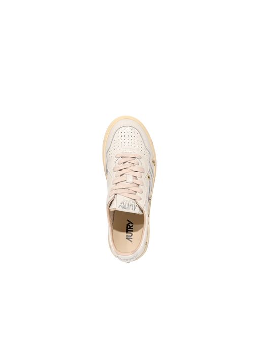 Sneakers Medalist Low in pelle con applicazioni AUTRY | AULWWE01