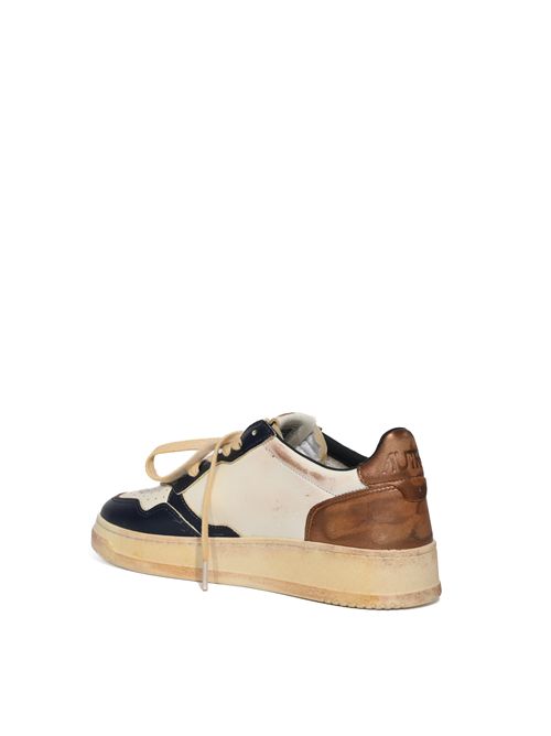 Sneakers Medalist Low Super vintage in pelle Bianco/Rame/Space AUTRY | AVLMSV58