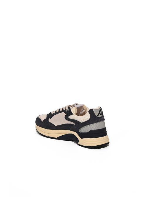 Sneakers Hyperway in mesh e suede Space Blue/Silver AUTRY | HYLMSA06