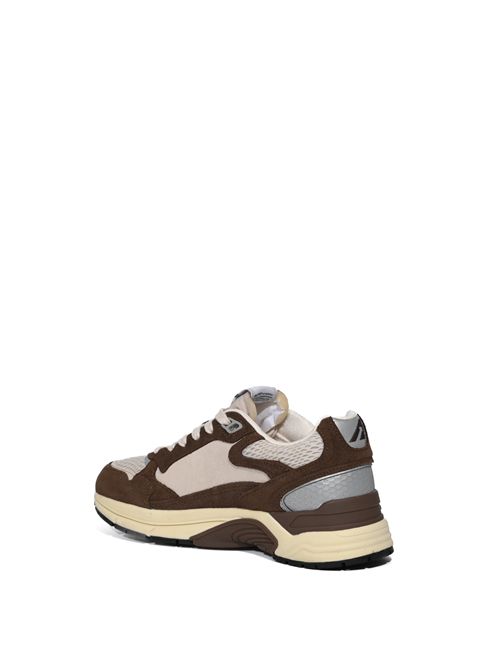 Sneakers Hyperway in mesh e suede Sabbia e Cotto AUTRY | HYLWSA03