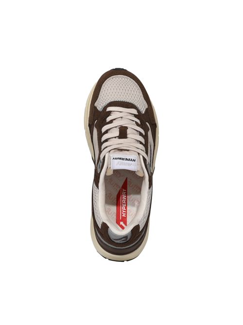 Sneakers Hyperway in mesh e suede Sabbia e Cotto AUTRY | HYLWSA03