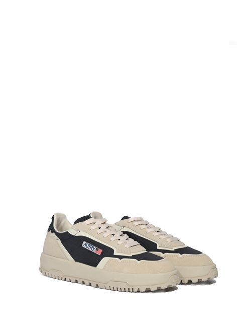 Sneakers Wildpace Low in cordura e suede Bianco e Space Blue AUTRY | LDLMCO06
